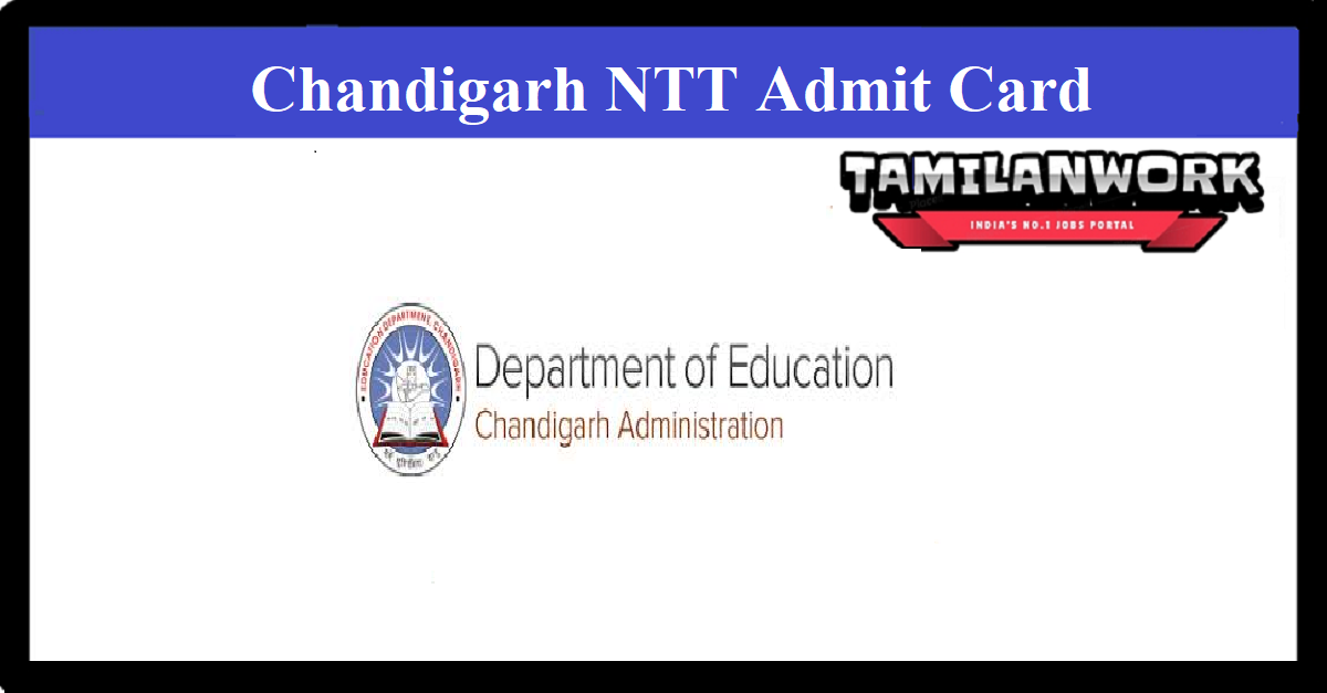 Chandigarh NTT Admit Card