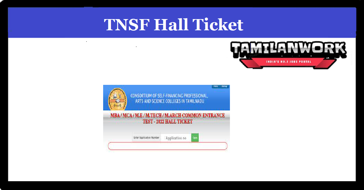 TNSF Consortium Entrance Hall Ticket 2022