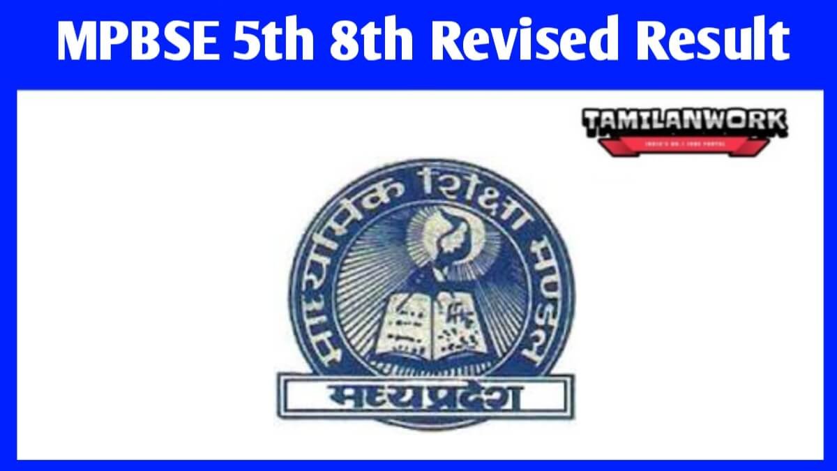 MP board 5th 8th Revised Results 2023