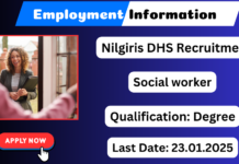 Nilgiris DHS Recruitment 2025