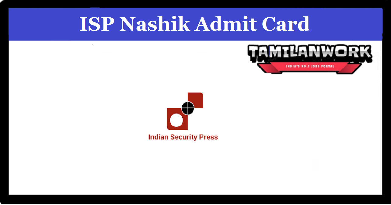 ISP Nashik Admit Card