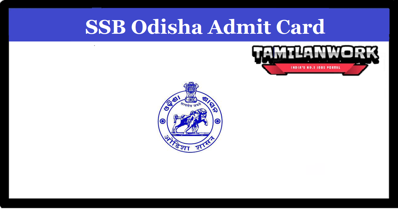 SSB Odisha PGT Admit Card