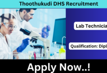 Thoothukudi DHS Recruitment 2024