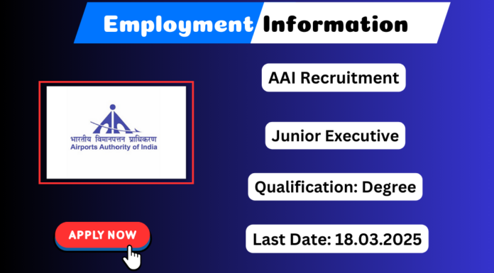 AAI Junior Executive Recruitment 2025