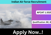 Indian Air Force Recruitment 2025