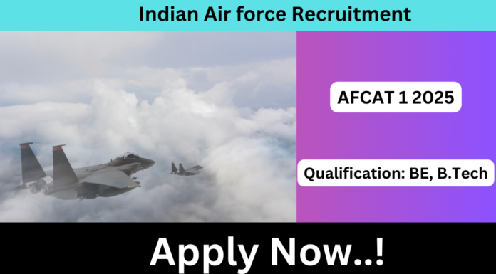 Indian Air Force Recruitment 2025