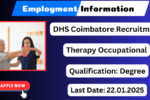 DHS Coimbatore Recruitment 2025