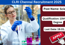 CLRI Chennai Recruitment 2025