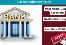 SBI Junior Associates Recruitment 2025