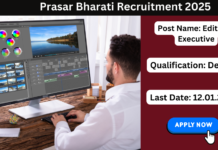 Prasar Bharati Recruitment 2025