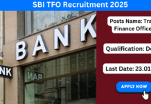 SBI TFO Recruitment 2025