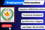 Rajasthan NREGA Recruitment 2025