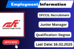 DFCCIL Recruitment 2025