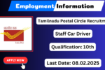 TN Postal Circle Recruitment 2025