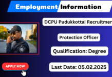 Pudukkottai DCPU Recruitment 2025