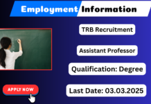 TN TRB Recruitment 2025