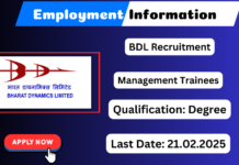 BDL Recruitment 2025