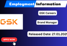 GSK Brand Manager Jobs 2025