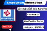 Central Bank of India Recruitment 2025