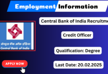 Central Bank of India Recruitment 2025