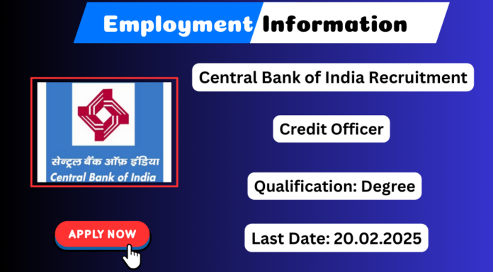 Central Bank of India Recruitment 2025