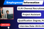 CLRI Chennai Recruitment 2025