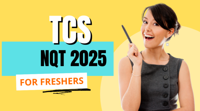 TCS NQT 2025 Freshers Recruitment