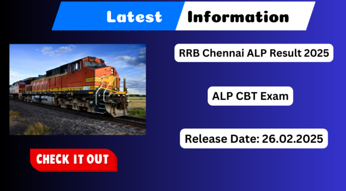 RRB Chennai ALP Result 2025