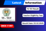 TS TET 2 Result 2025