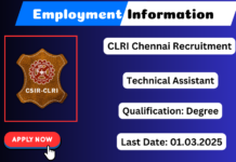 CLRI Chennai Recruitment 2025