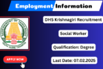 DHS Krishnagiri Recruitment 2025