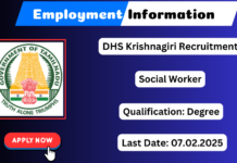 DHS Krishnagiri Recruitment 2025