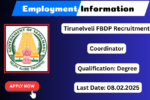 Tirunelveli FBDP Recruitment 2025