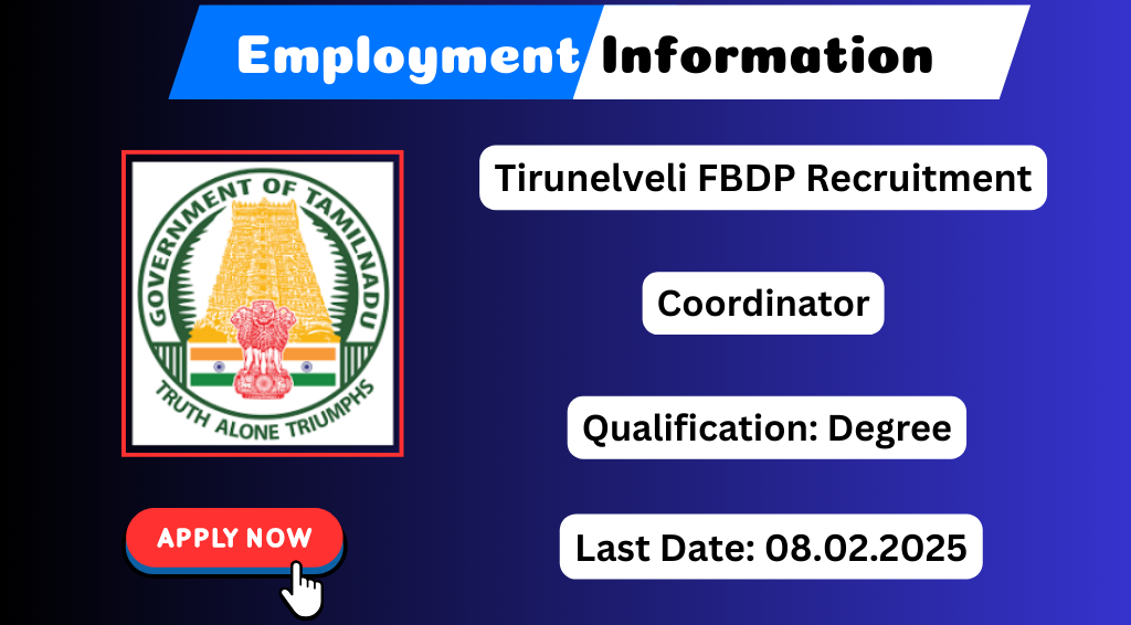 Tirunelveli FBDP Recruitment 2025