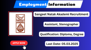 Sangeet Natak Akademi Recruitment 2025