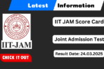 IIT JAM Scorecard 2025