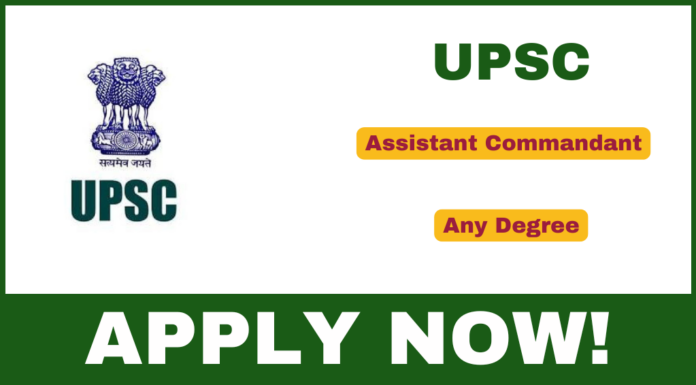 UPSC CAPF Recruitment 2025