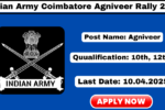 Indian Army Coimbatore Agniveer Rally 2025